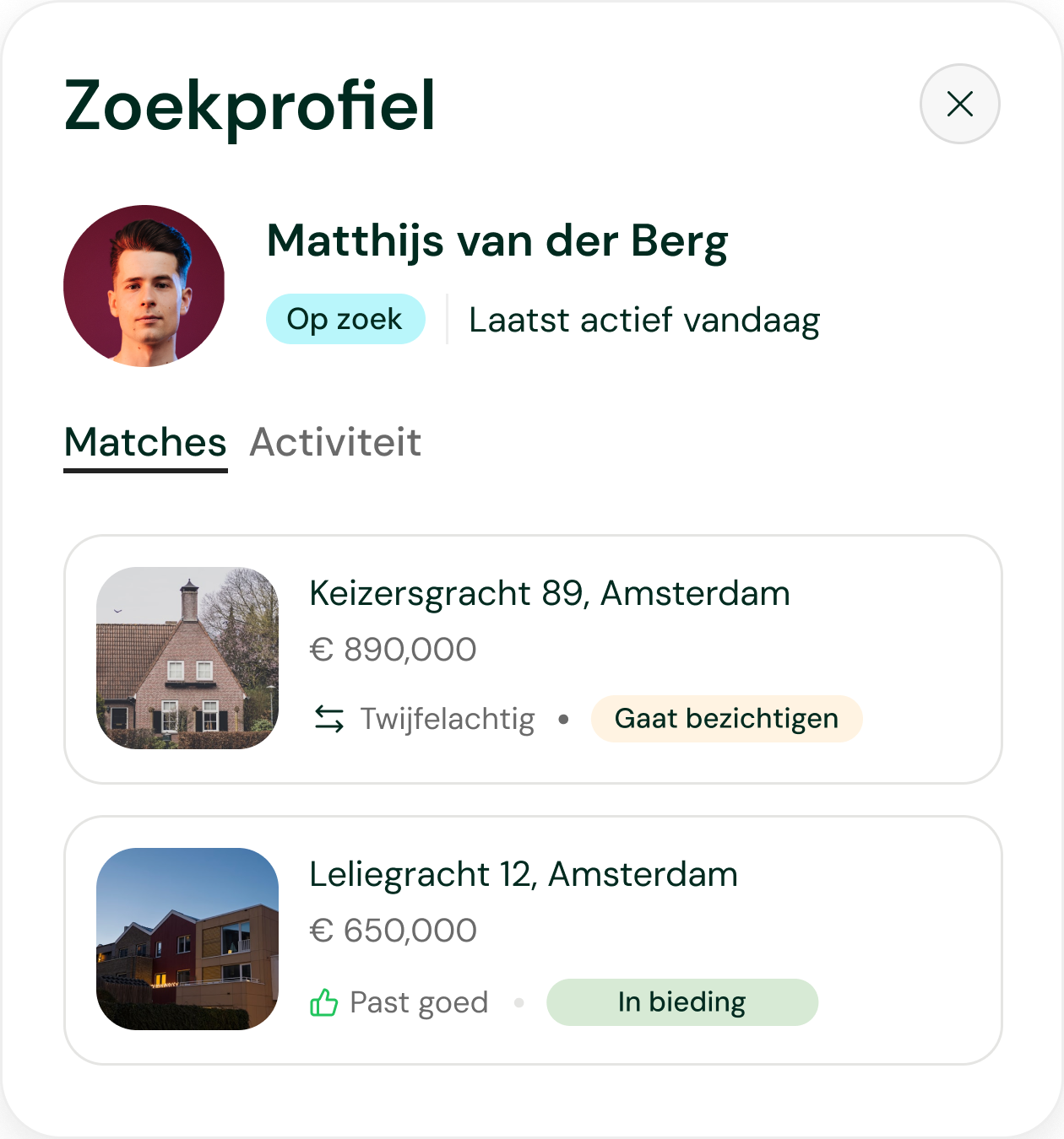 Zoekprofiel en dagelijkse zichtbaarheid